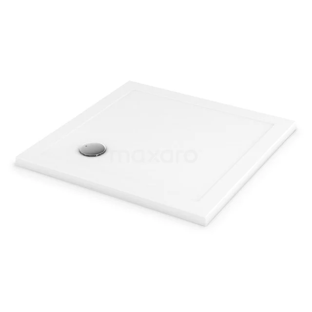Duschwanne / Duschtasse 70x70cm Quadratisch Acryl mit Anti-Rutsch-Oberfläche DBAS0707AS Weiße quadratische Duschwanne mit Abfluss links, aus nachhaltigem Acryl gefertigt, ideal für modernes Badezimmerdesign.