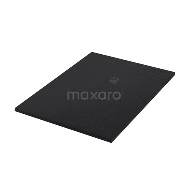 Shower tray 140x100cm Rectangle Mineral marble Black DBLR1410B-RB