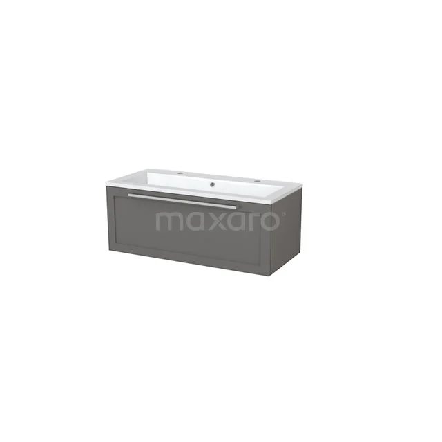 Grey rectangular Acrylic bathtub from ModernLine series, ideal for stylish bathroom design.
