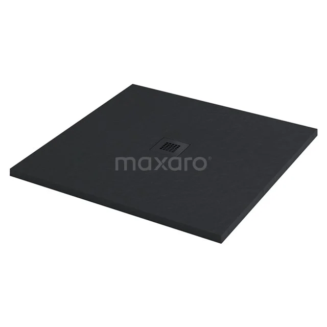 Shower tray 80x80cm Square Mineral marble Black DBLS0808B-RB