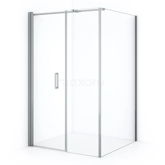 Diamond Douchecabine | 120x110 cm Chroom Helder glas Draaideur Rechthoek CDC107115310C