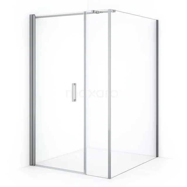 Diamond Douchecabine | 130x110 cm Chroom Helder glas Draaideur Rechthoek CDC107134310C