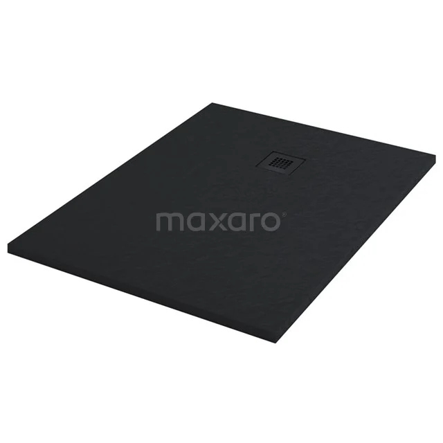 Shower tray 120x80cm Rectangle Mineral marble Black DBLR1208B-RB
