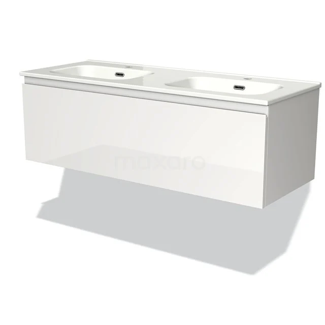 White hanging bathroom unit with vanity units with basin, modern design and smooth surface, ideal for a stylish bathroom.