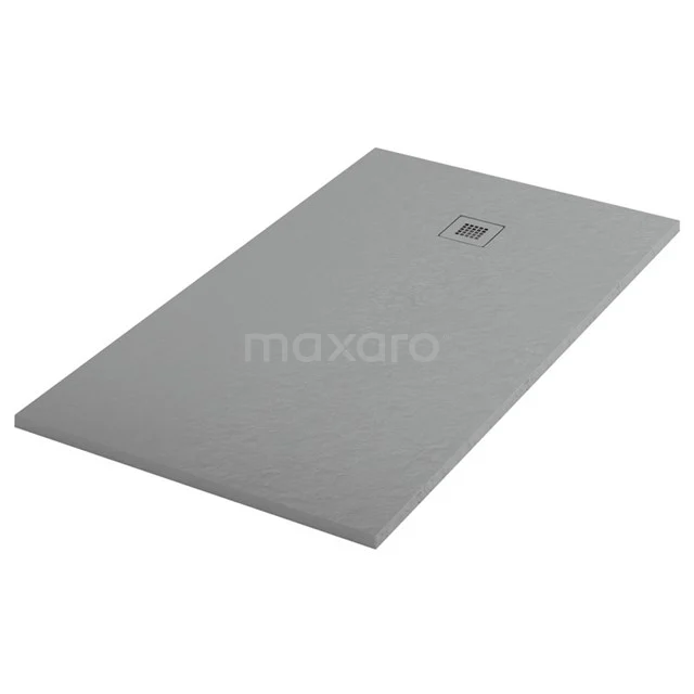 Shower tray 160x80cm Rectangle Mineral marble Grey DBLR1608DG-RDG
