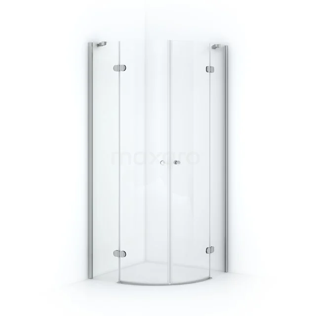 Amber Shower enclosure | 90x90 cm Chrome Clear glass Pivot door Quarter round CTR4545220C
