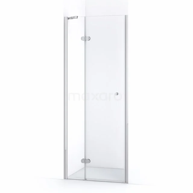 Amber Duschtür | 70 cm Chrom Klarglas Drehtür WTC15220C Glasene Duschtür mit Scharnieren, transparentes Design, geeignet für moderne Bäder, Serie Frameless Pure.