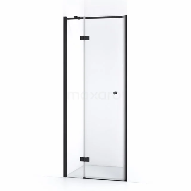 Duschtür Schwarz, strakes Design mit Klarglas, ideal für ein modernes Badezimmer. Serie mit hochwertiger Verarbeitung.