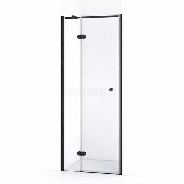 Duschtür Amber 80cm Klar Sicherheitsglas Matt Schwarz WTC25320M Duschtür schwarz Rahmen, klarglas, drehtür design. Perfekt für ein stilvolles modernes Badezimmer.