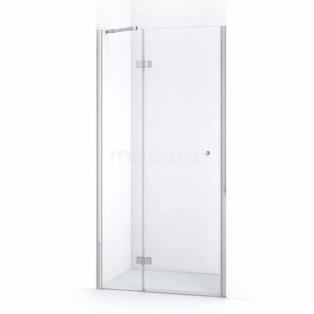 Duschtür Amber 100cm Klar Sicherheitsglas Chrom WTC36210C Glas Duschtür mit klarem Sicherheitsglas, silbernen Profilen und Scharnieren, ideal für ein modernes Badezimmer.