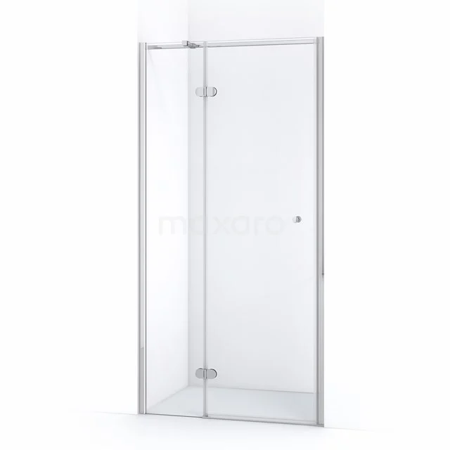 Amber Duschtür | 110 cm Chrom Klarglas Drehtür WTC46320C Glasene Duschkabine mit silberfarbenem Rahmen, Drehtür und modernem Design für einen modernen Badezimmerausdruck.