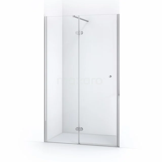 Glas Duschkabine mit Tür und silbernen Akzenten, elegantes Design und ideal für moderne Bäder.