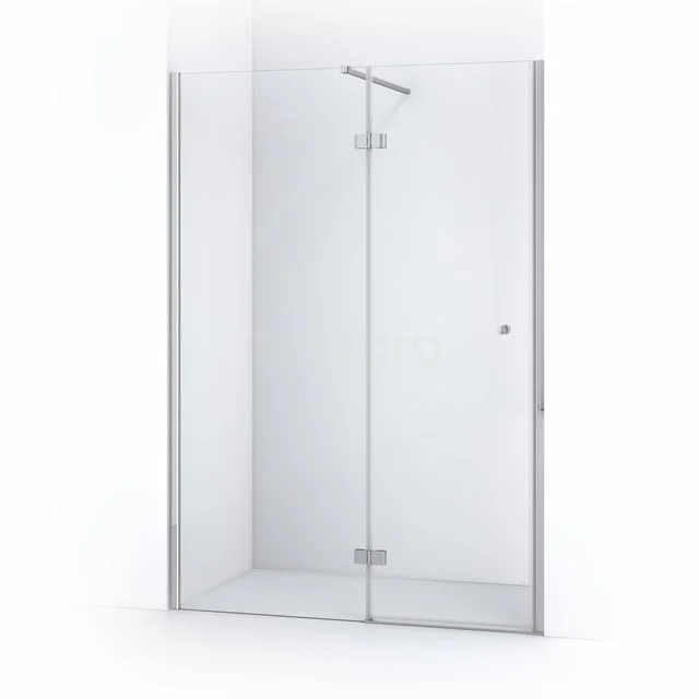 Duschtür Amber 140cm Klar Sicherheitsglas Chrom WTC76110C Glas begehbare Dusche mit minimalistischem Design, klarem Sicherheitsglas und chromenen Scharnieren für ein stilvolles Badezimmer.