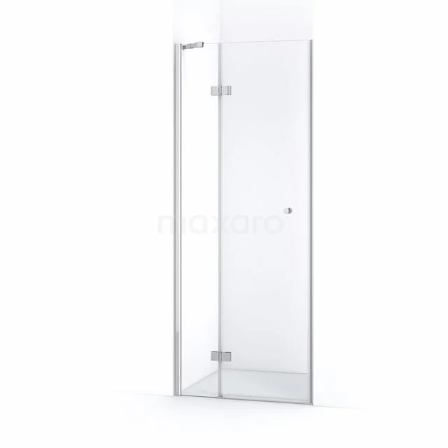 Amber Duschtür | 80 cm Chrom Klarglas Drehtür WTB25210C Glasene Duschtür mit Eckpaneel, transparentes Design, minimalistischer Stil für ein modernes Badezimmer.