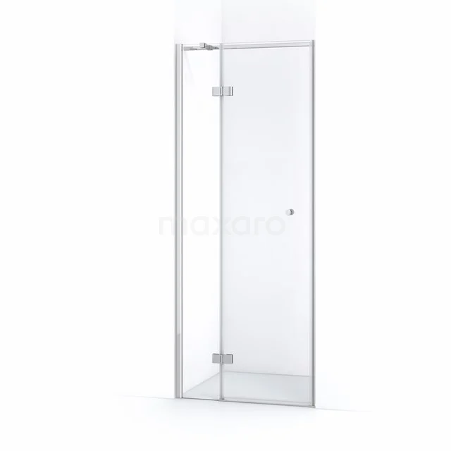 Duschtür Amber 90cm Klar Sicherheitsglas Chrom WTB26310C Glas Duschtür mit Klarglas, minimalistisches Design und Metallscharniere, ideal für moderne Bäder.
