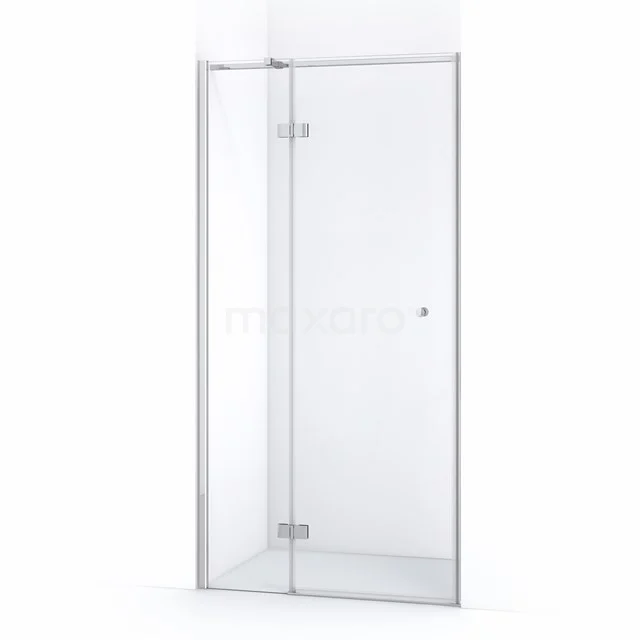 Duschtür Amber 110cm Klar Sicherheitsglas Chrom WTB46310C Glas Duschkabine mit durchsichtiger Tür, minimalistische Metall Scharniere, ideal für einen modernen Badezimmer Stil.