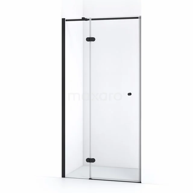Amber Shower door | 110 cm Matte black Clear glass Pivot door WTB46320M