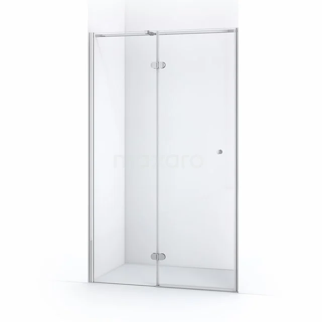 Amber Shower door | 110 cm Chrome Clear glass Pivot door WTB55320C