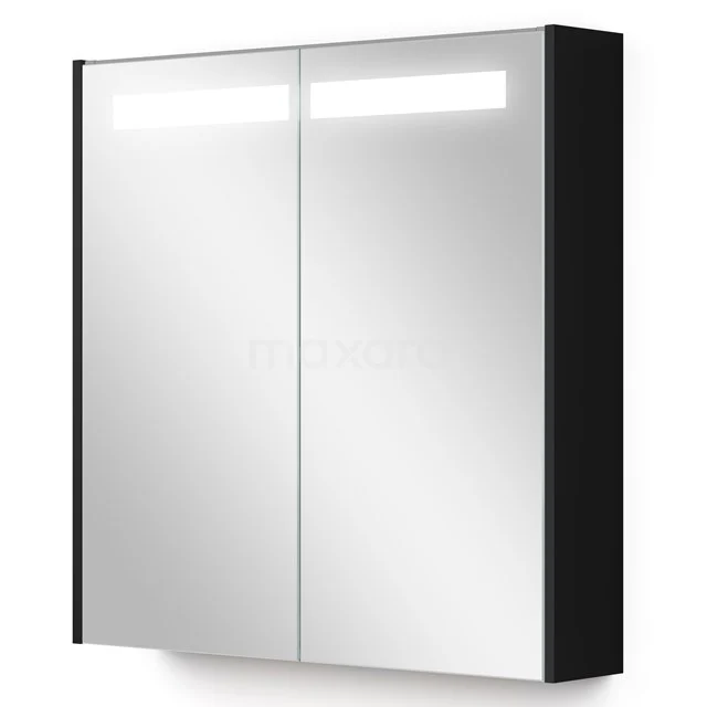 Mirror cabinet with lighting Modulo 70x70cm Matte Black K99-0700-59008-01
