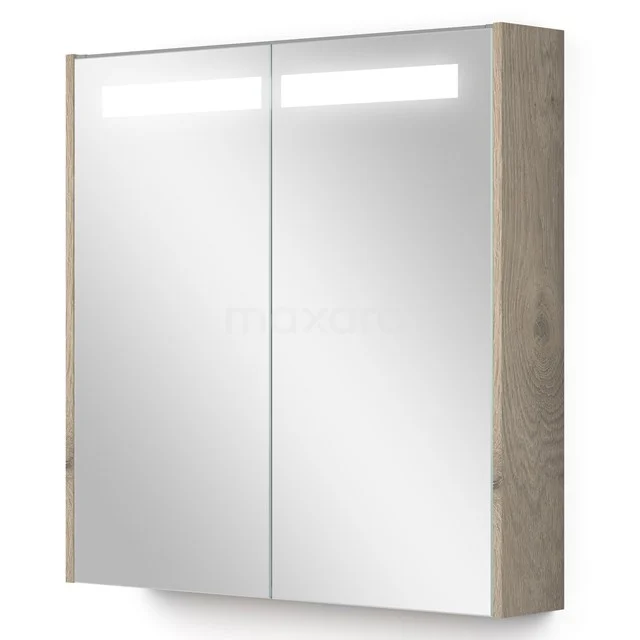 Mirror cabinet with lighting Modulo 70x70cm Light grey oak K99-0700-59008-33