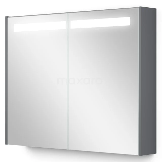 Spiegelschrank mit Beleuchtung Modulo 90x70cm Mittelgrau K99-0900-59008-03 Moderne Spiegelschrank mit LED-Beleuchtung, silbergraue Ausführung, ideal für zusätzlichen Stauraum im Badezimmer.