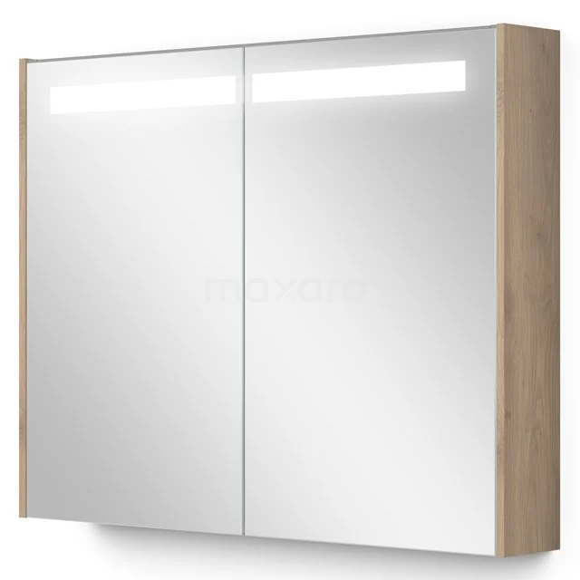 Mirror cabinet with lighting Modulo 90x70cm Light brown oak K99-0900-59008-34