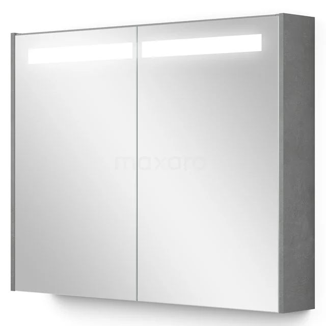 Mirror cabinet with lighting Modulo 90x70cm Light grey concrete K99-0900-59008-50