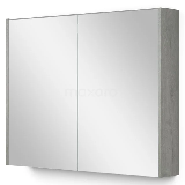 Mirror cabinet with lighting Modulo 90x70cm Grey oak K99-0900-59009-39