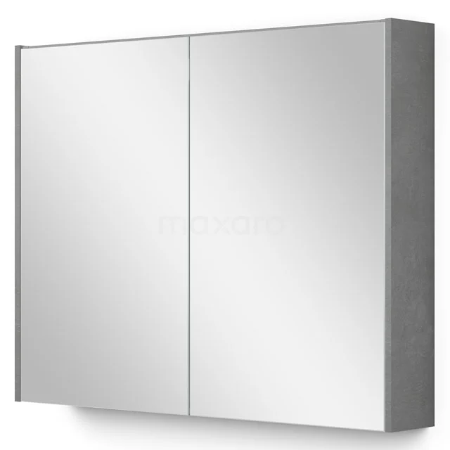 Spiegelkast Met Verlichting Modulo 70x70cm Lichtgrijs Beton K99-0900-59009-50