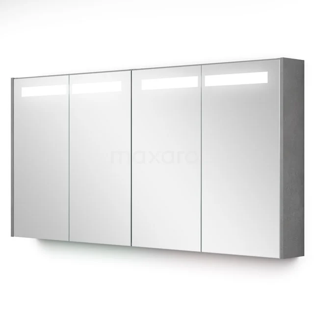 Spiegelkast Met Verlichting Modulo 140x70cm Lichtgrijs Beton K99-1400-59008-50