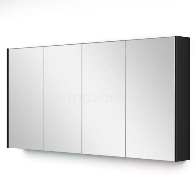 Mirror cabinet with lighting Modulo 140x70cm High-gloss Black K99-1400-59009-11