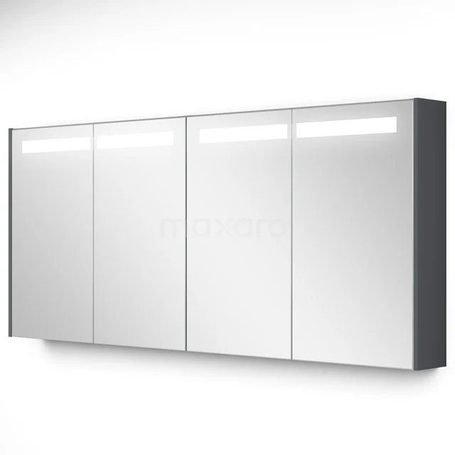 Spiegelkast Met Verlichting Modulo 160x70cm Donkergrijs K99-1600-59008-06