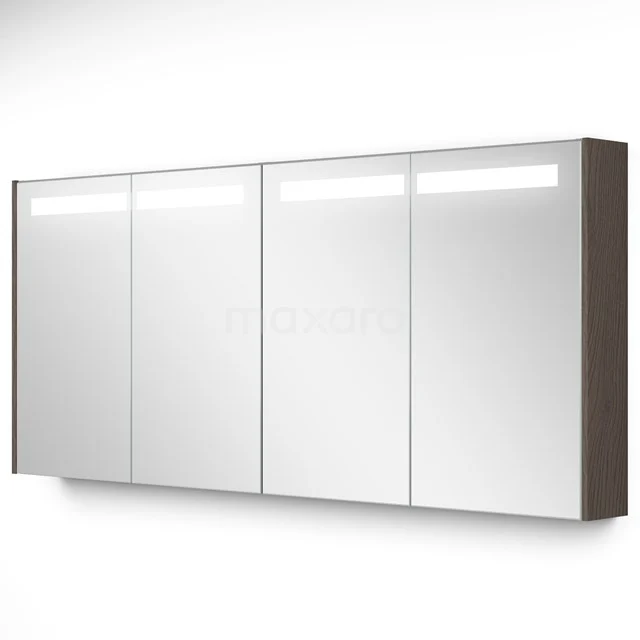 Mirror cabinet with lighting Modulo 160x70cm Dark brown oak K99-1600-59008-37