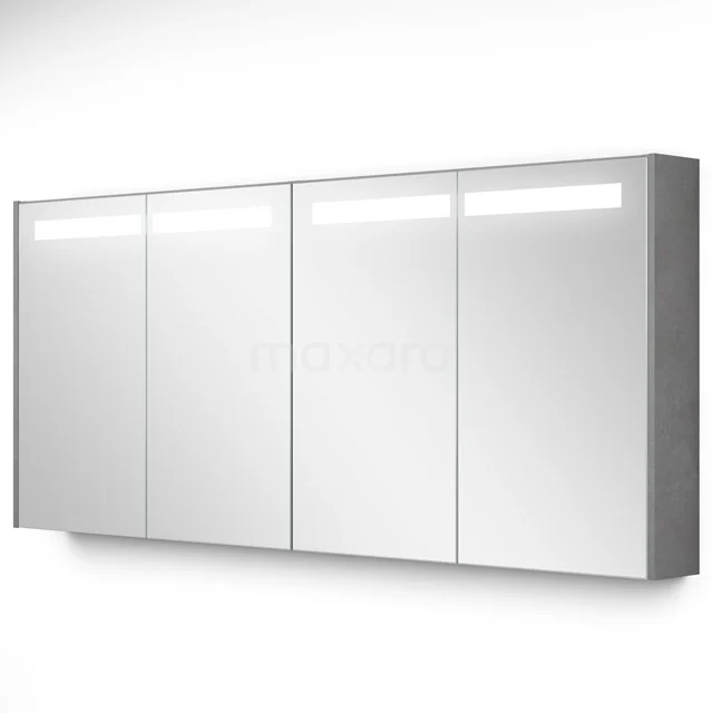 Mirror cabinet with lighting Modulo 160x70cm Light grey concrete K99-1600-59008-50