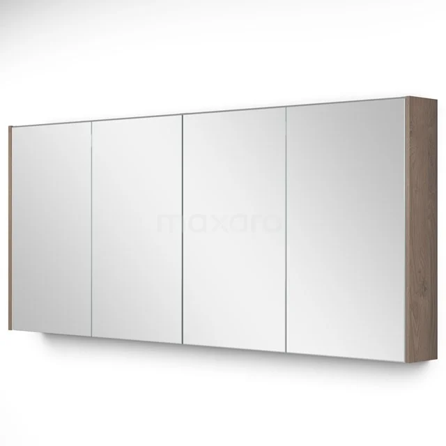 Mirror cabinet with lighting Modulo 160x70cm Mid brown oak K99-1600-59009-36