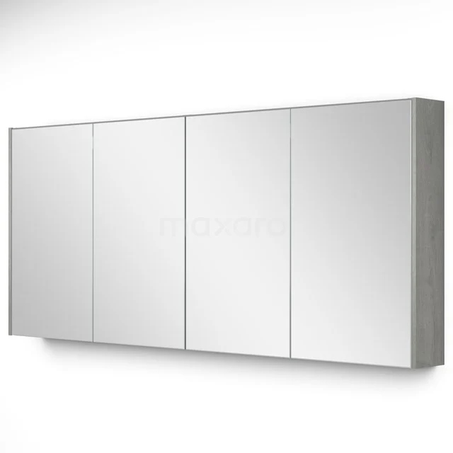 Spiegelkast Met Verlichting Modulo 160x70cm Grijs Eiken K99-1600-59009-39