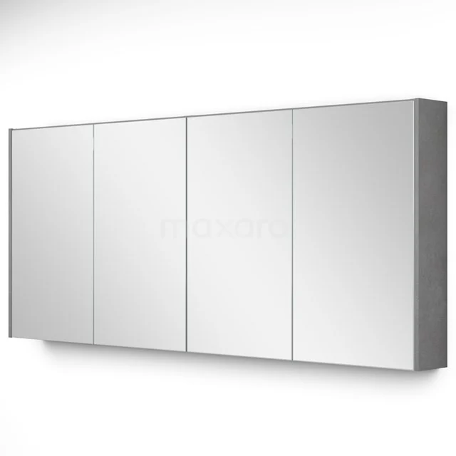 Spiegelkast Met Verlichting Modulo 160x70cm Lichtgrijs Beton K99-1600-59009-50