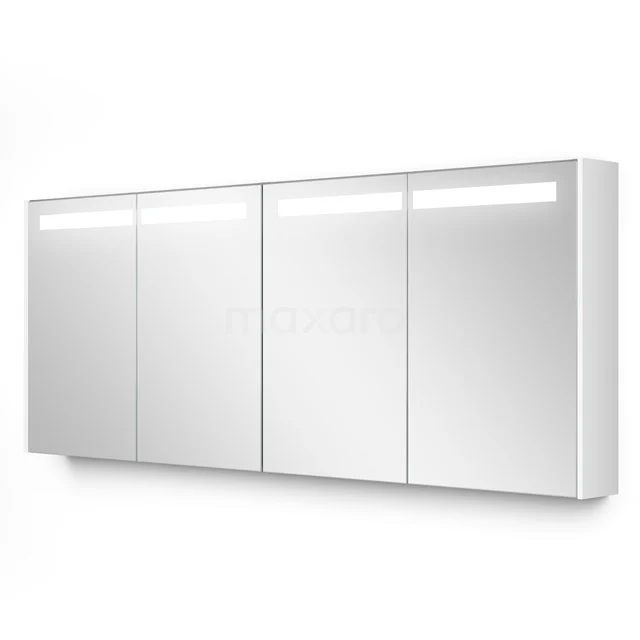 Spiegelschrank mit Beleuchtung Modulo 177.6x70cm Hochglanz Weiß K99-1800-59008-04 Wandmontierte weiße Badschränke mit Spiegeltüren, LED-Beleuchtung und modernem Design für moderne Bäder.