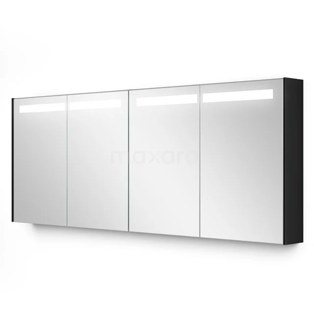 Mirror cabinet with lighting Modulo 180x70cm High-gloss Black K99-1800-59008-11