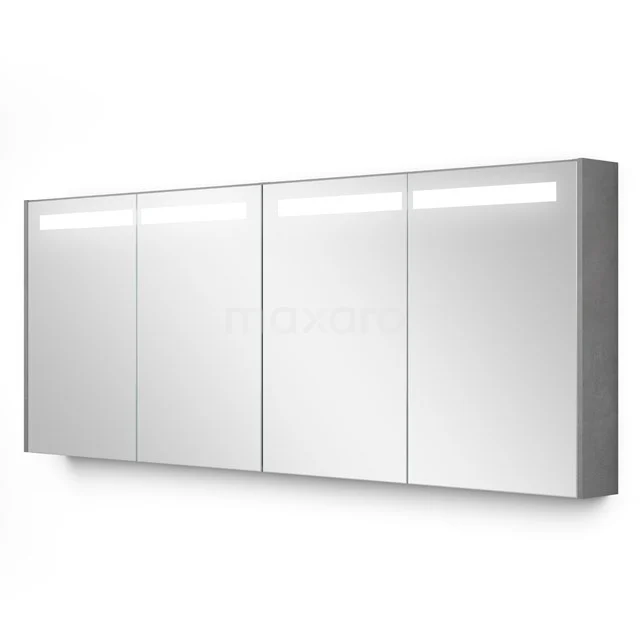Spiegelkast Met Verlichting Modulo 180x70cm Lichtgrijs Beton K99-1800-59008-50