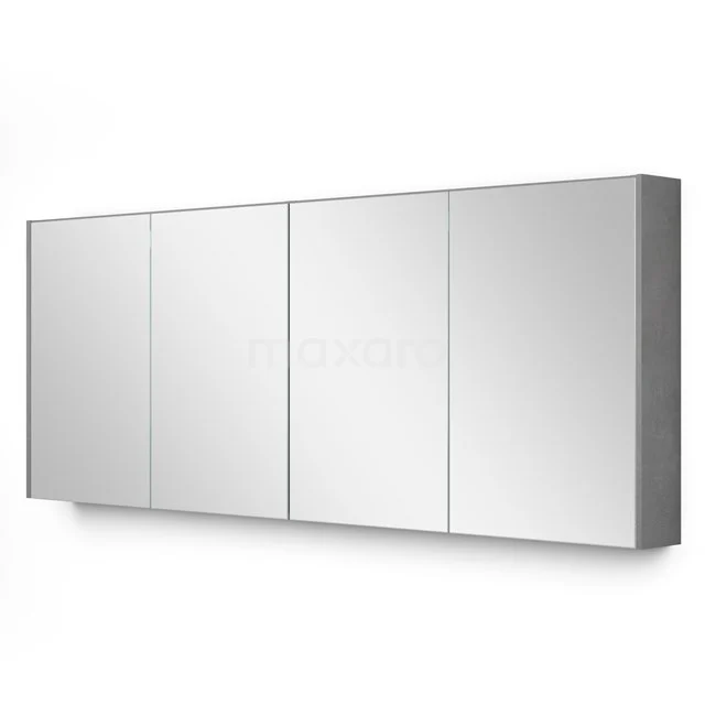 Spiegelkast Met Verlichting Modulo 180x70cm Lichtgrijs Beton K99-1800-59009-50