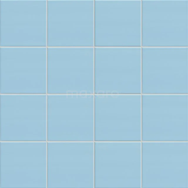 Century Mat Blauw Wandtegel | 15x15cm Uni Blauw 501-120203