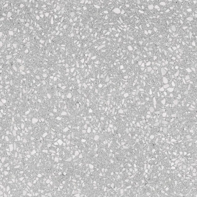Terrazzo Light grey Vloer-/Wandtegel | 60x60 cm Grijs Natuursteenlook 503-060101