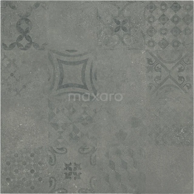 Matera grey decor Vloer-/Wandtegel | 60x60 cm Grijs Decor 503-070113
