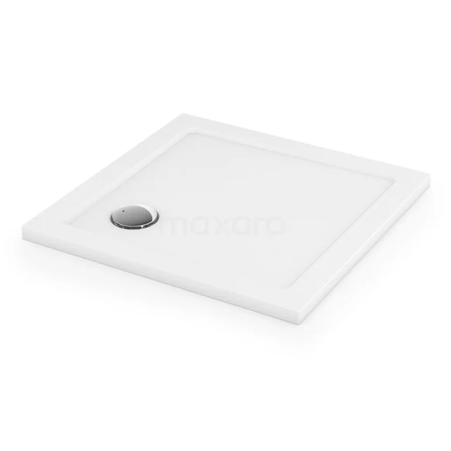 Duschwanne / Duschtasse 76x76cm Quadratisch SMC Hochglanz Weiß DBSS0760 Quadratische weiße Duschwanne mit Abfluss, aus nachhaltigem Material, ideal für ein modernes Badezimmer.