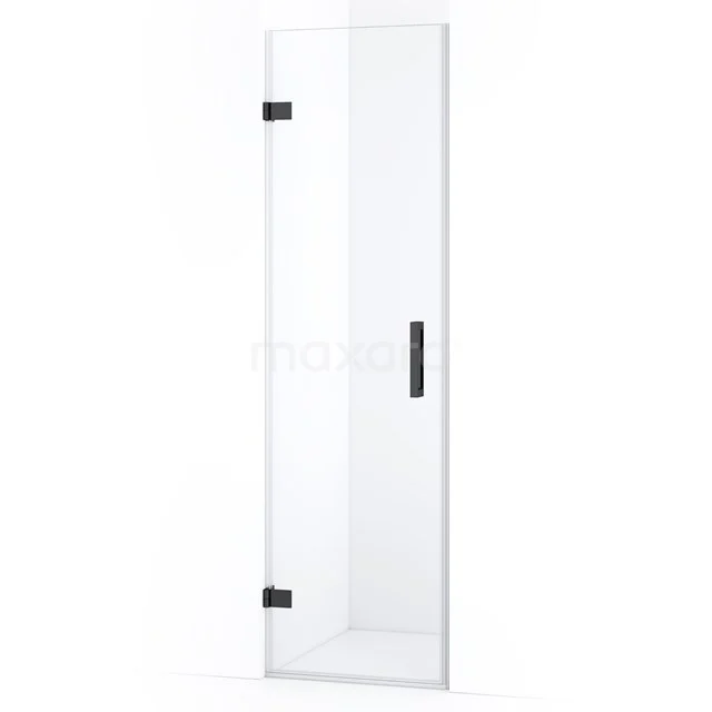 Diamond Shower door | 60 cm Black chrome Clear glass Pivot door DDA2106120BC
