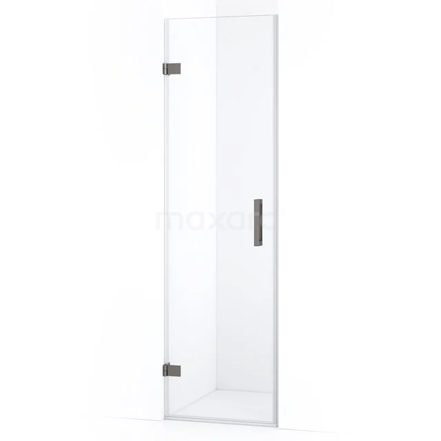 Diamond Shower door | 60 cm Black metal Clear glass Pivot door DDA2106120ZM