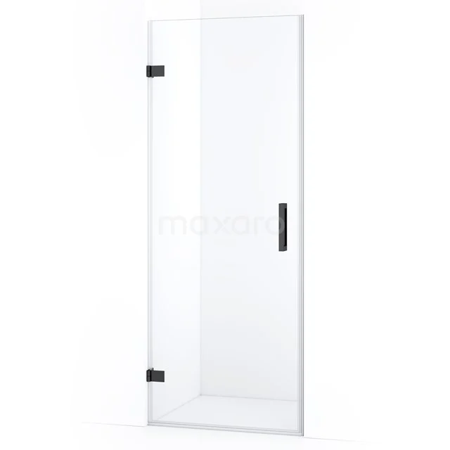 Diamond Shower door | 80 cm Black chrome Clear glass Pivot door DDA2108120BC