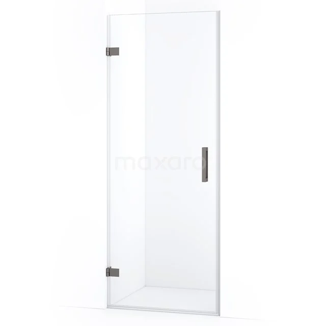 Diamond Shower door | 70 cm Black metal Clear glass Pivot door DDA2107120ZM