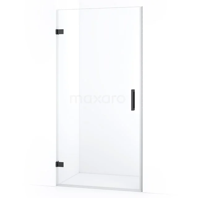Diamond Shower door | 100 cm Black chrome Clear glass Pivot door DDA2110120BC